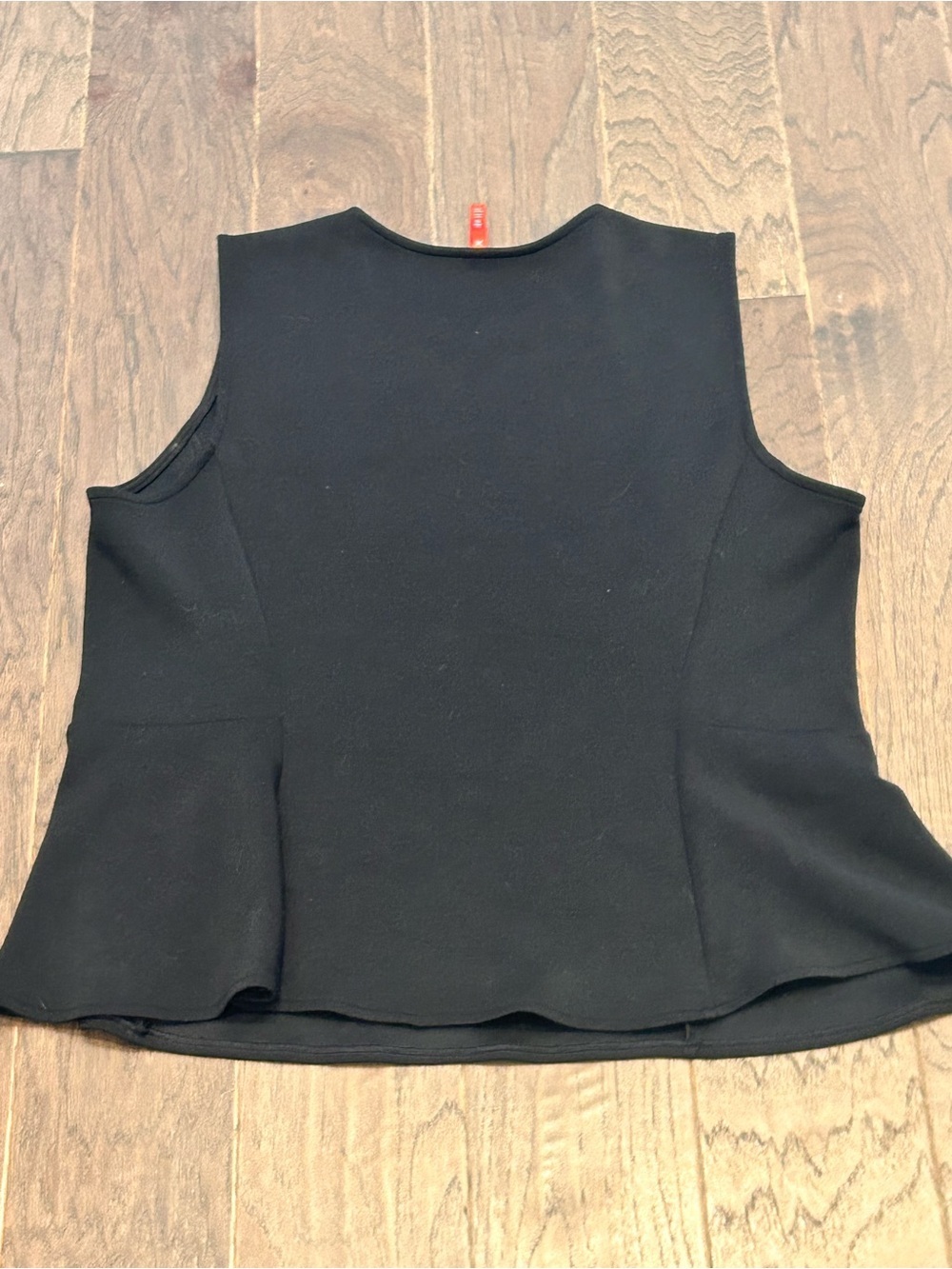 Spanx Black Sleeveless Peplum Top XL - Picture 4 of 4